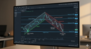 Biểu đồ xu hướng v&agrave;ng XAUUSD cho người mới học trade